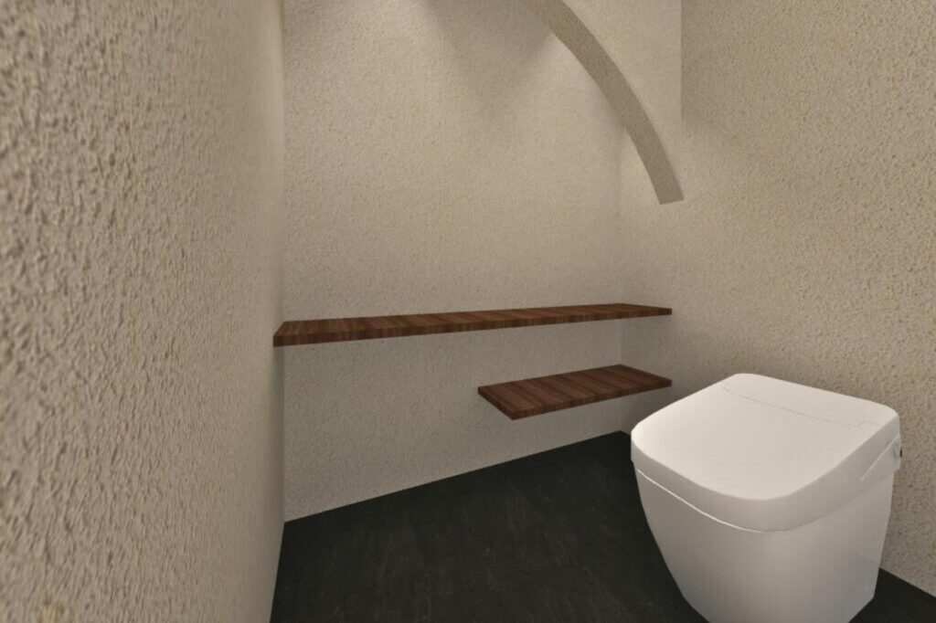 上質な素材感を最大限に引き出すトイレ